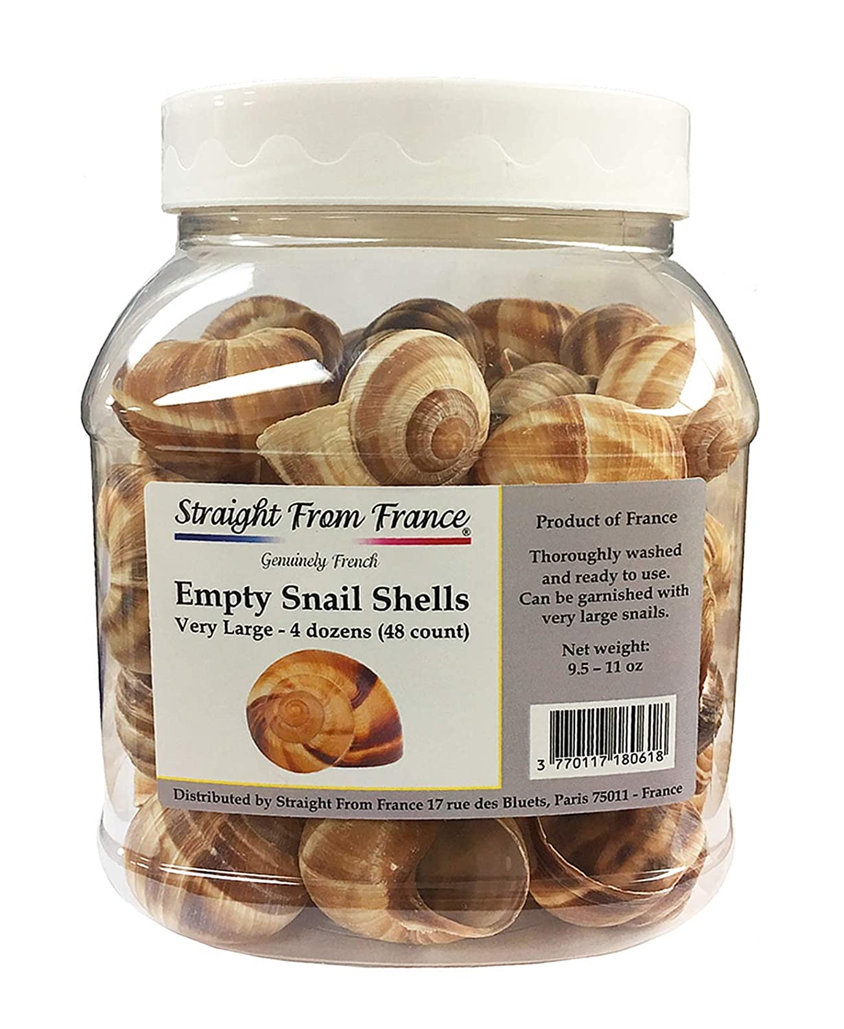 002823 ESCARGOT WITH SHELL IN PLASTIC, JAR