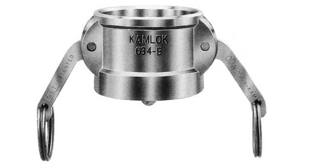 352075 COUPLING CAM&GROOVE BRASS, DUST CAP 8