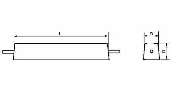673601 ANODE ALUMINIUM WITH FURTHER, DETAIL