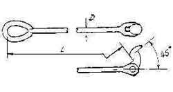 231878 HINGE ROD LONG LB-3-25S, ROD DIA 25MMXL4560MM B/L 50TON