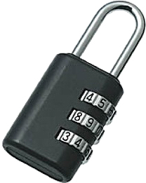 490564 PADLOCK COMBINATION RESETTABLE, 4 DIGIT LOCK