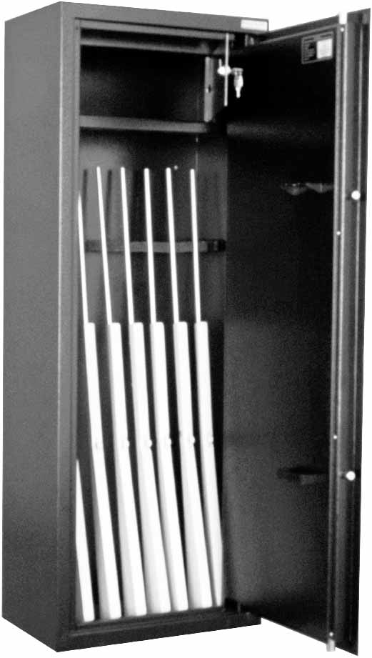 314115 GUNSAFE STEEL FOR 8 WEAPONS, L150XW55XD35MM 97KGS
