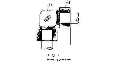 734466 FITTING ELBOW H.P.STEEL, ERMETO 6MM 100KG
