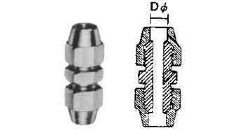 733702 UNION COUPLING FLARED BRASS, 8X8MM