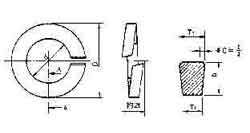 695225 WASHER SPRING-LOCK STEEL, M27.0