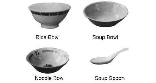 173605 NOODLE BOWL CHINESE STYLE, PORCELAIN 193MM DIAM