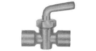 752062 METER COCK BRASS LEVER HANDLE, & FEMALE ENDS PS-3/8