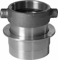 331875 ADAPTER FIREHOSE BRASS MACHINO, 2-1/2