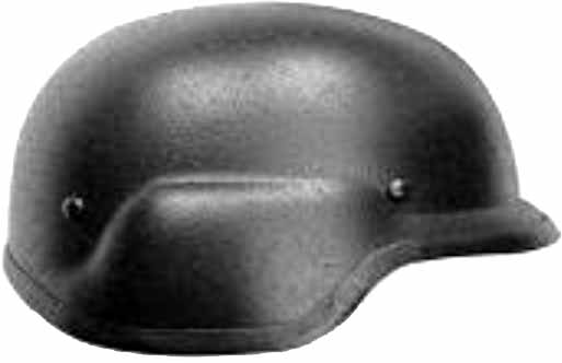 310351 HELMET COMBAT BULLETPROOF, NIJ IIIA 9MM DC4-4 1500GRM