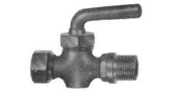 752068 DRAIN COCK WITH LEVER HANDLE, BRONZE MALE&FEMALE PT1/2