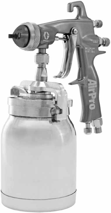 271306 GUN SPRAY GRACO AIRPRO #289017, GRAVITY/COMPLIANT 0.055