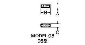 632950 CARBIDE TIP #08-1 3X8X3MM