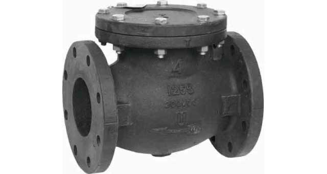 757322 CHECK VALVE ANSI 125 CAST IRON, FLANGED SWING TYPE #1803 3