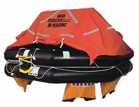 330103 LIFERAFT INFLATABLE FOR 16MEN, THROW-OVER TYPE