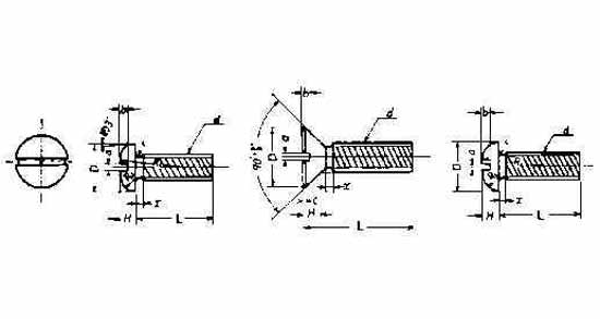 694001 SCREW MACHINE SLOTTED HEAD, WITH FURTHER DETAIL