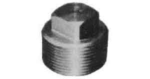 732604 PLUG SQUARE HEAD, STAINLESS STEEL 1/2 THREADED