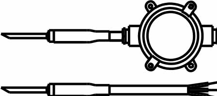 652555 THERMOMETER RESISTANCE, INSERTION SENSOR AMETEK 1805IM