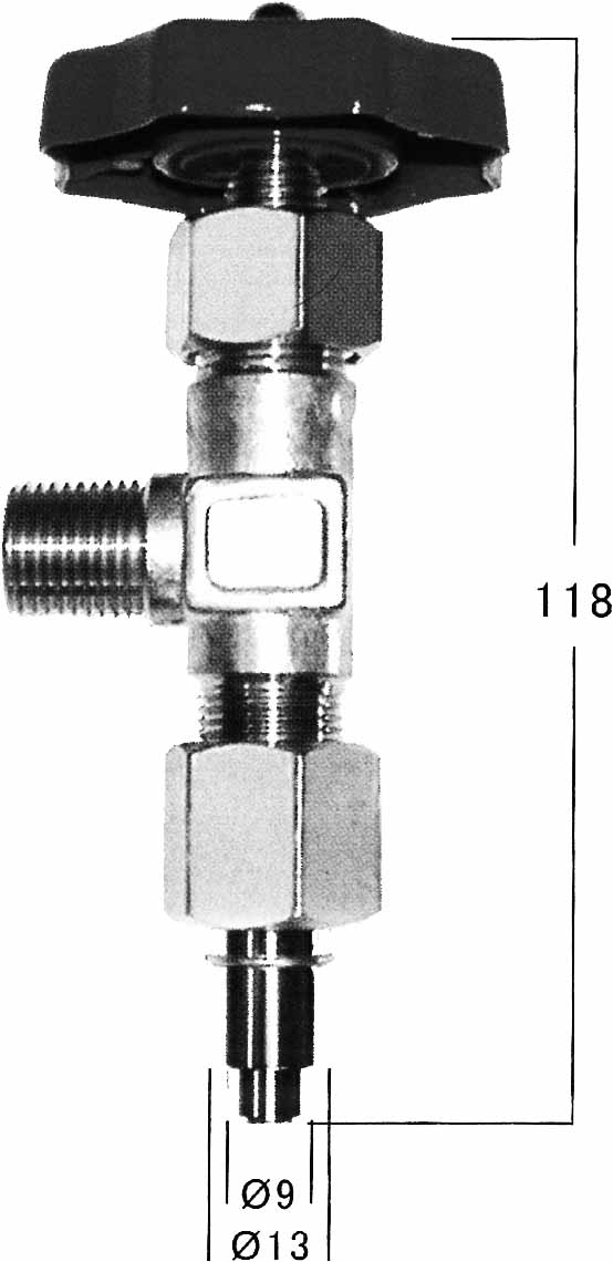 850511 VALVE GAS OUTLET STATION AC-H, IN: M18X1.5 OUT: 3/4-16UNF (L)