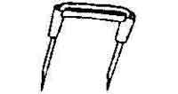 794788 CABLE STAPLE NO.4, FOR 2.6MM/SQX3C