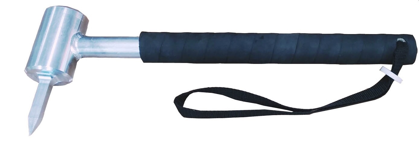 330813 HAMMER GALVANIZED MAKING AN, OPENING FOR WATER MIST LANCE