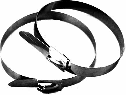 671221 TIE CONNECTING FOR RAZOR WIRE, GALV STEEL 100'S/PKT