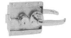 490187 STEEL DOOR CYLINDER RIM LOCK, WITH LEVER HANDLE OHS#3550