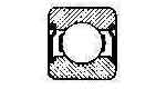 770378 BALL BEARING SINGLE ROW, DEEP GROOVE NO.6307ZZ