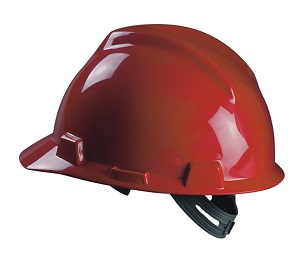310108 HELMET SAFETY SLOTTED V-GARD, W/SATZ-ON SUSPENSION HV ORANGE