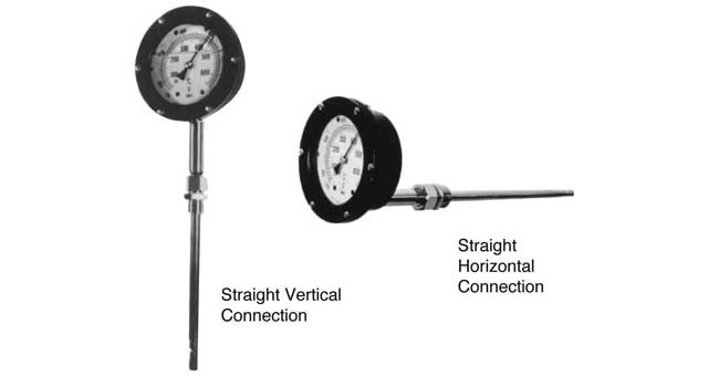 652517 THERMOMETER DIAL MERCURY, ACTUATED STEM TYPE W/DETAIL