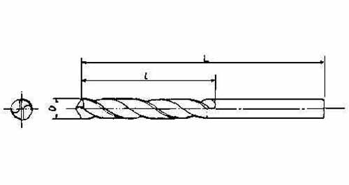 630184 DRILL H.S.S. STRAIGHT SHANK, TWIST 8.6MM