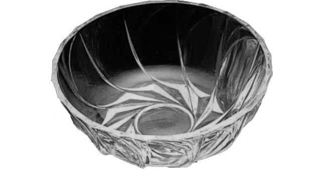 170742 GLASS BOWL 160MM DIAM