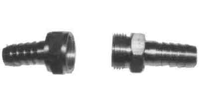 351062 COUPLING AIR HOSE SCREW BRASS, 8MM HOSE END 1/4