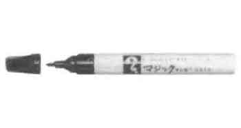 470643 FELT MARKER PEN MEDIUM THICK, BLACK