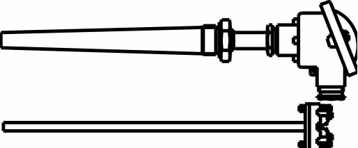 652553 THERMOCOUPLE ASS'Y FOR EXHAUST, GAS W/INSERT AMETEK 1803 UST-3
