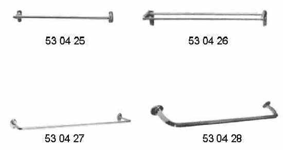 530425 TOWEL BAR ROUND SINGLE 457MM