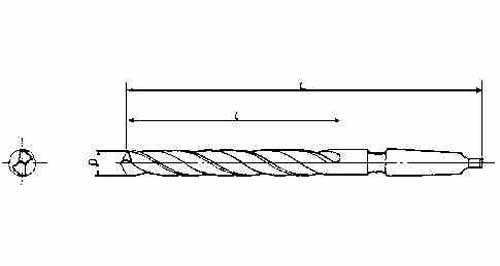 630476 DRILL H.S.S. MORSE TAPER SHANK, LONG TWIST 32.0X450MM