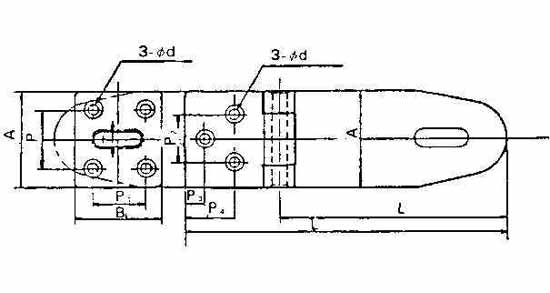 490520 PADLOCK HASP BRASS L85XW37MM