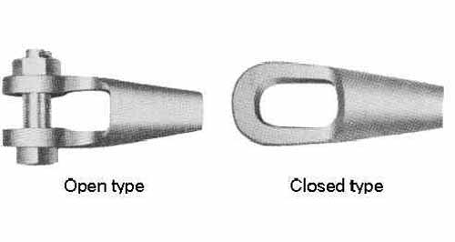 231066 WIRE ROPE SOCKET OPEN TYPE, FOR 47.5MM DIAM