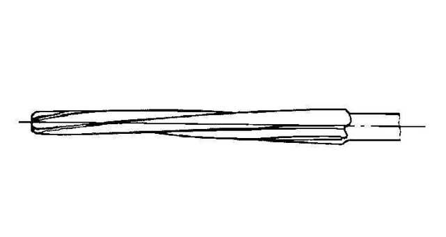 630838 REAMER HAND 1/50 TAPER PIN, HELICAL FLUTE 3.0MM