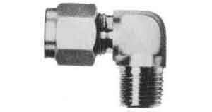 734331 ELBOW MALE STAINLESS STEEL, FLARELESS 10MMXPT1/2