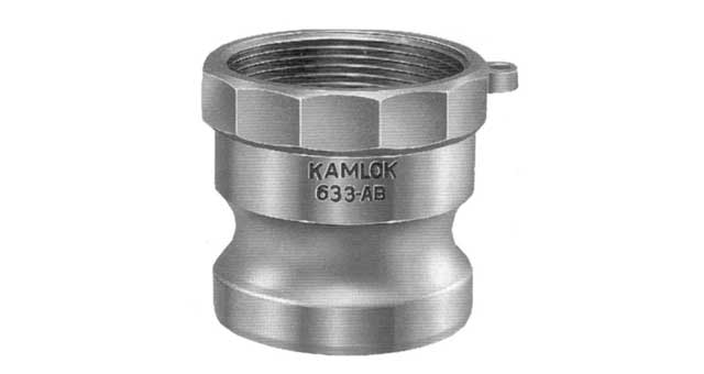 351725 COUPLING CAM&GROOVE BRASS, A PLUG W/FEMALE THREAD 6