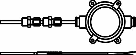 652557 THERMOCOUPLE ASSEMBLY STERN, TUBE AMETEK 1807 ST