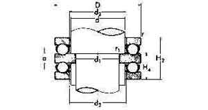 773741 BALL BEARING DOUBLE THRUST, WITH FLAT SEAT NO.52213
