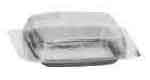 171063 BUTTER TRAY STAINLESS STEEL, WITH PLASTIC COVER 185X110MM