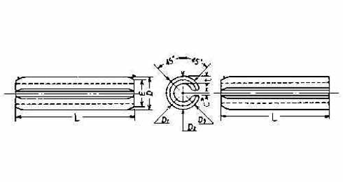 696401 PIN SPRING WITH FURTHER DETAIL