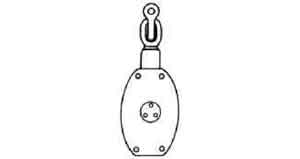 231654 BLOCK WOODEN WITH HOOK, JIS-F3426-W2AH DOUBLE 220MM