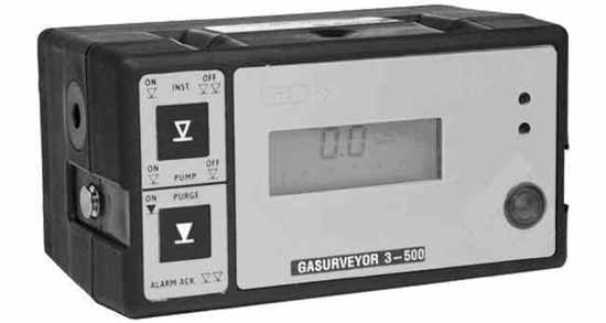 330590 GAS DETECTOR COMBUSTIBLE, GMI GASURVEYOR 3-500
