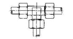 733360 TEE COMPRESSION STEEL, 22MM 400KG