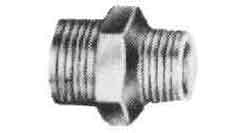 732373 NIPPLE HEXAGON REDUCING BRASS, 2X1-1/2 THREADED