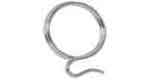 491511 CURTAIN RING STAINLESS STEEL, DIAM 35MM